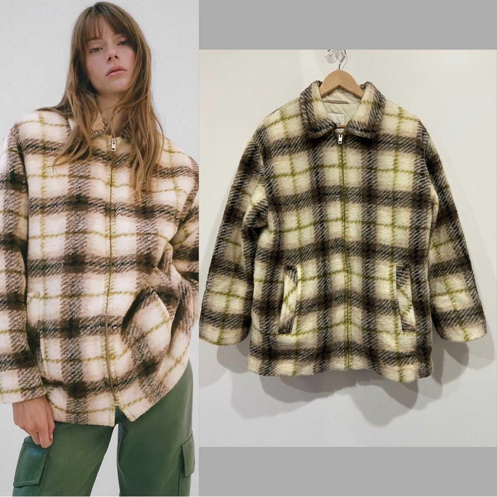 L ARITZIA Plaid Shacket